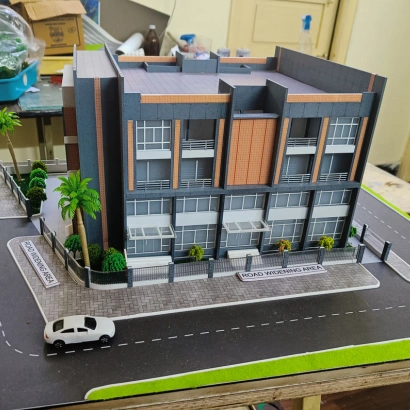Smart city planning scale model created by Bharath Models India