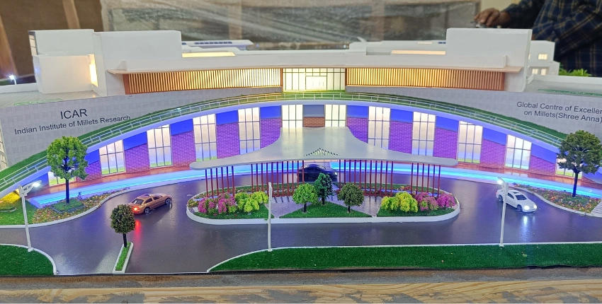 Education building model of a university campus