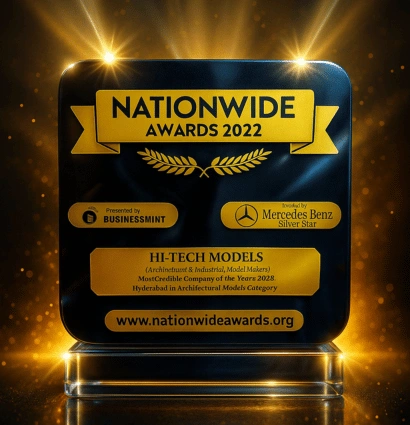 Presented by Business Mint and Mercedes-Benz Silver Star, this award celebrates Hi-Tech Models' legacy of precision, reliability, and innovation in architectural modeling.